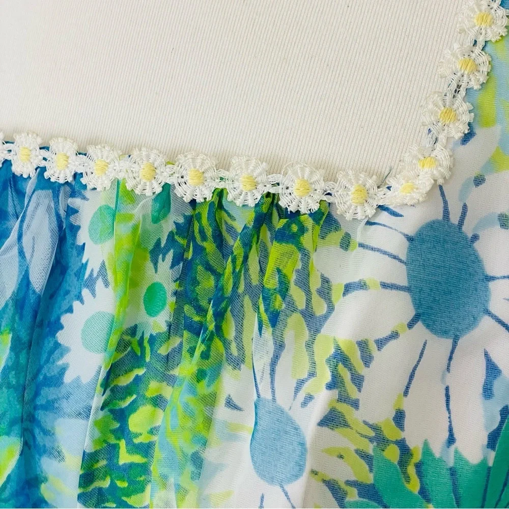 Vintage Upcycle Spring Selkie Like Dress